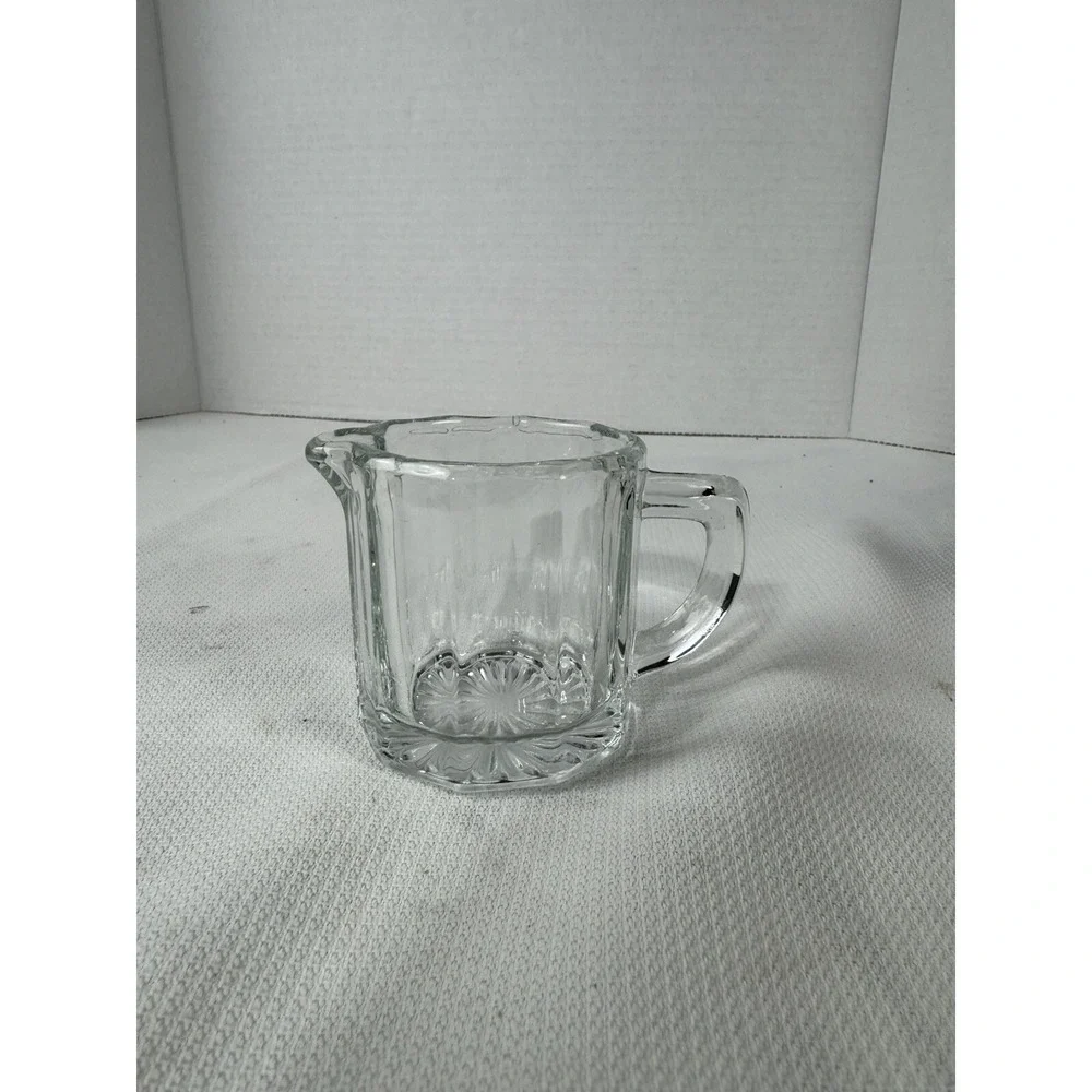 MINI Indiana Glass Clear Creamer or Syrup Pitcher 5 oz 16 Available New 2 1/4 in